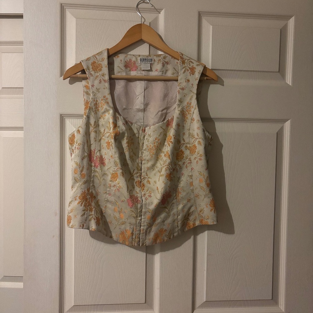 Georgiou studio floral vest